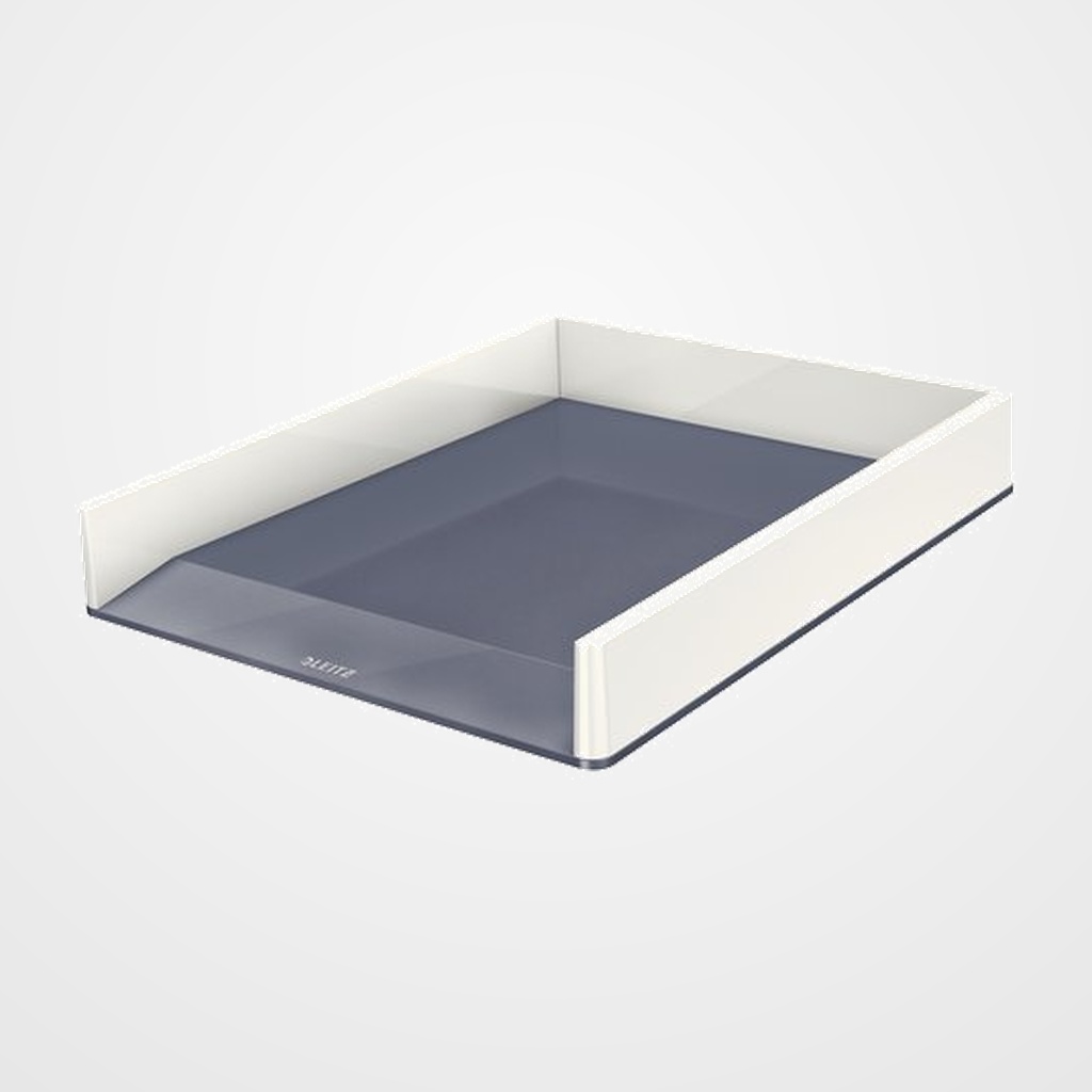 BANDEJA SOBREMESA LEITZ WOW DUAL BLANCO PERLA/GRIS