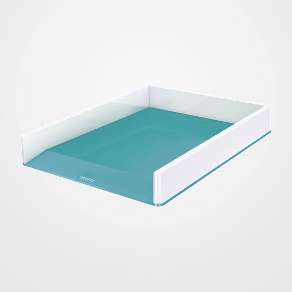 BANDEJA SOBREMESA LEITZ WOW DUAL TURQUESA/BLANCO