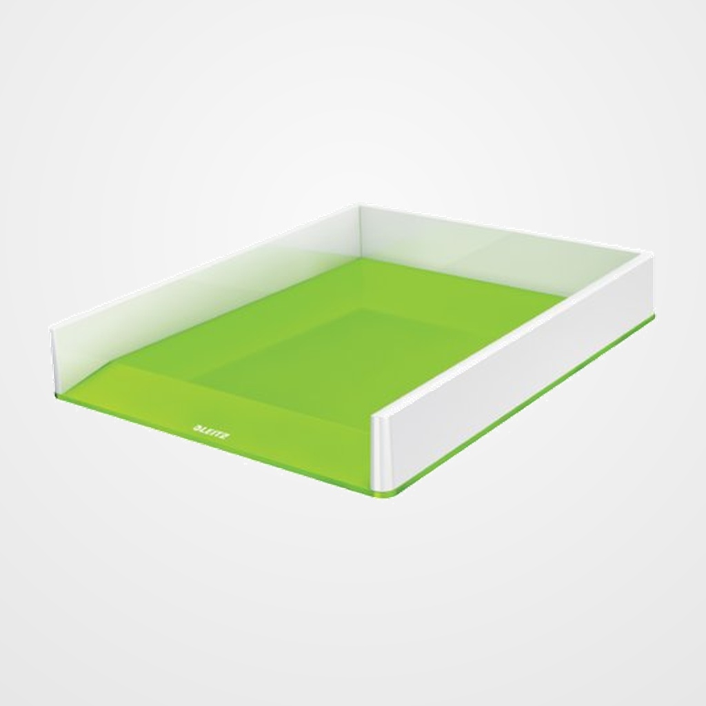 BANDEJA SOBREMESA LEITZ WOW DUAL VERDE METALIZADO/BLANCO