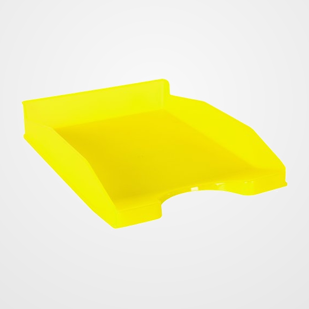 BANDEJA SOBREMESA TRASLUCIDA AMARILLA