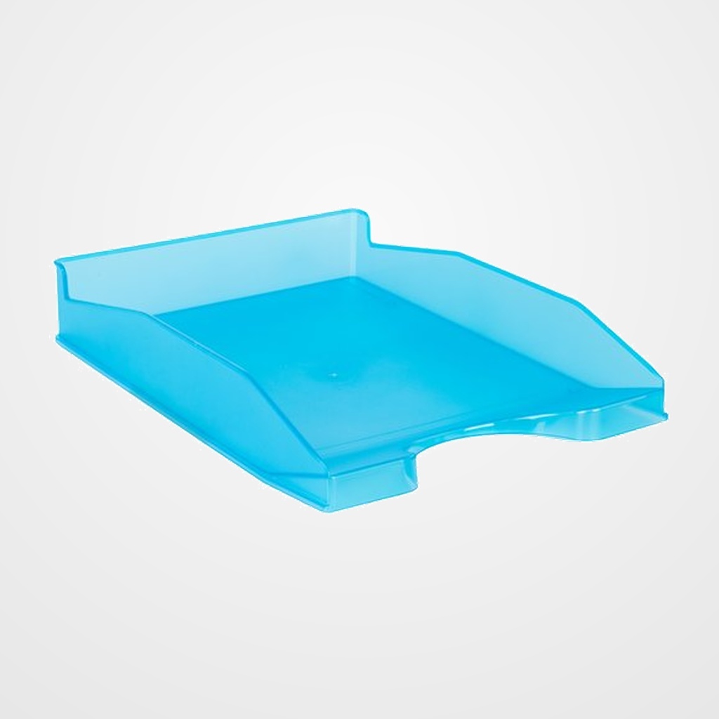 BANDEJA SOBREMESA TRASLUCIDA AZUL