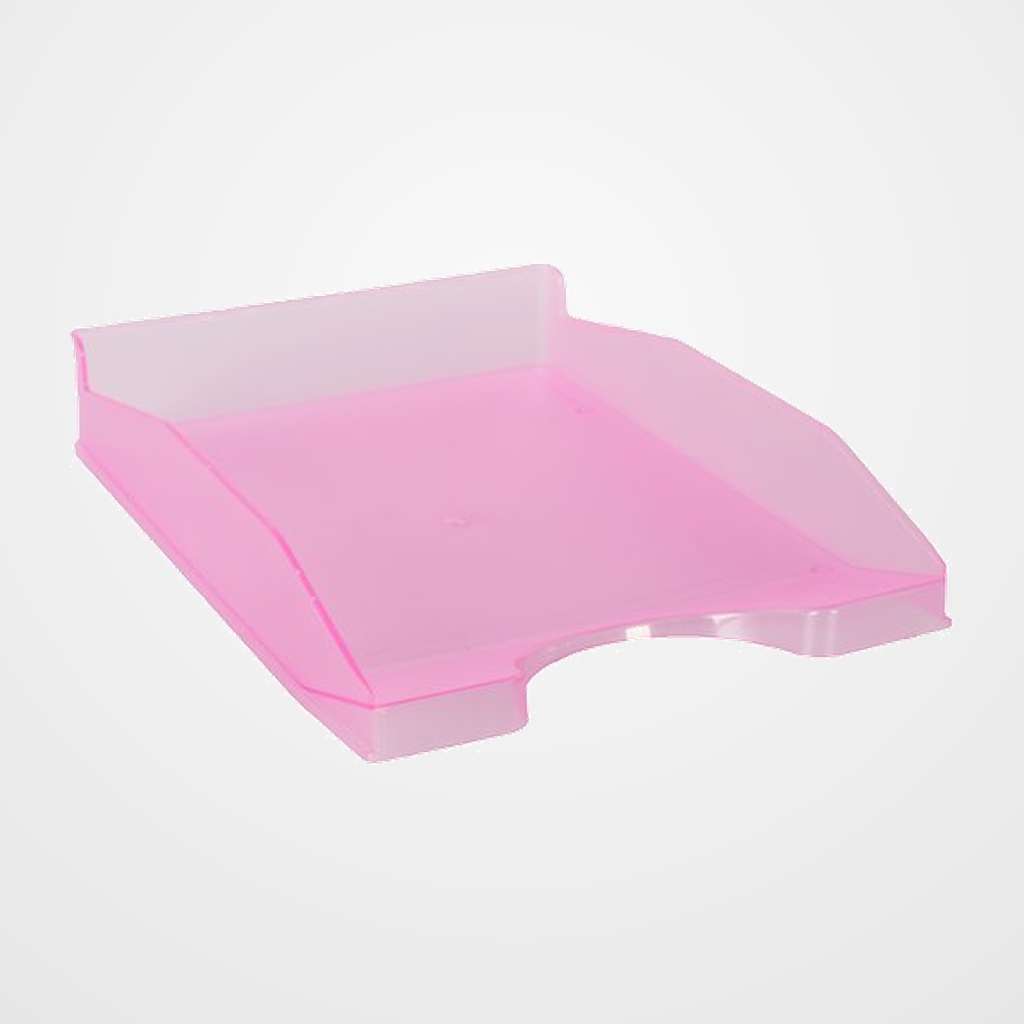 BANDEJA SOBREMESA TRASLUCIDA FUCSIA