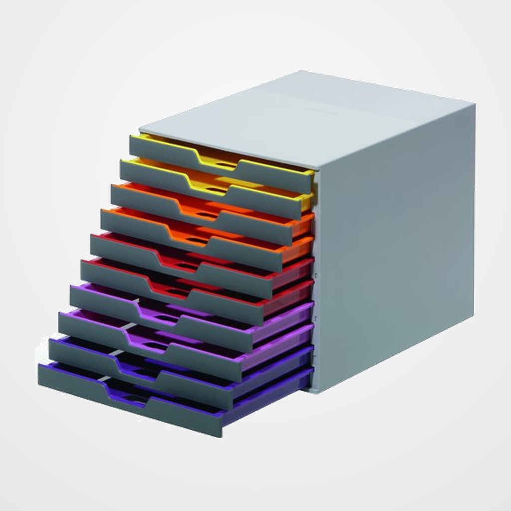 MODULO DURABLE 10 CAJONES VARICOLOR