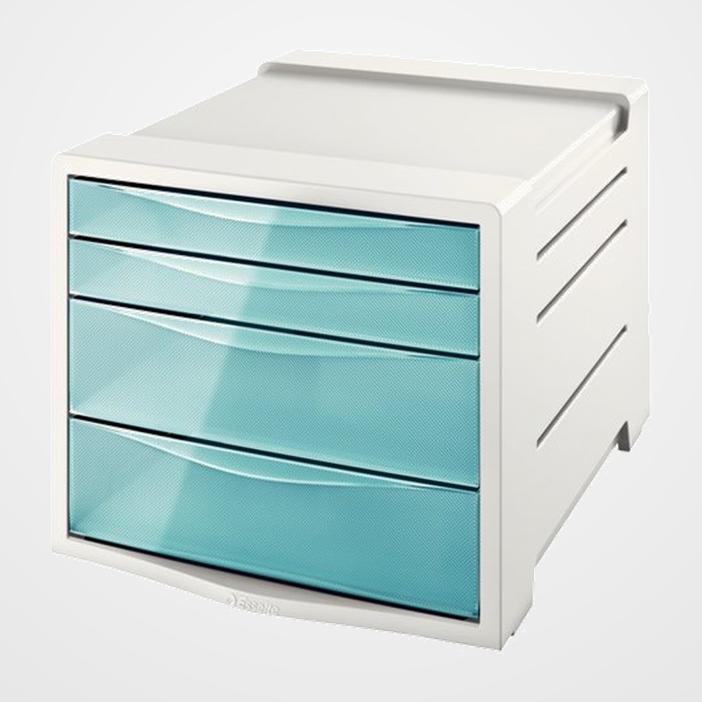 MODULO CAJONES ESSELTE 4 CAJONES COLOUR BREEZE AZUL