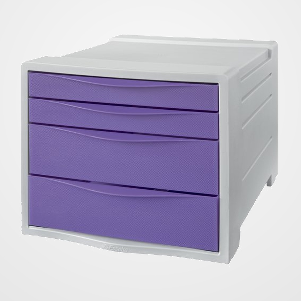 MODULO CAJONES ESSELTE 4 CAJONES COLOUR BREEZE MALVA
