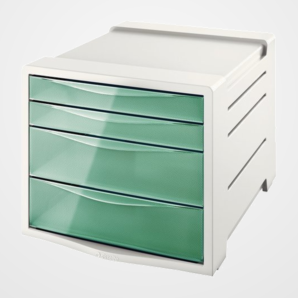 MODULO CAJONES ESSELTE 4 CAJONES COLOUR BREEZE VERDE