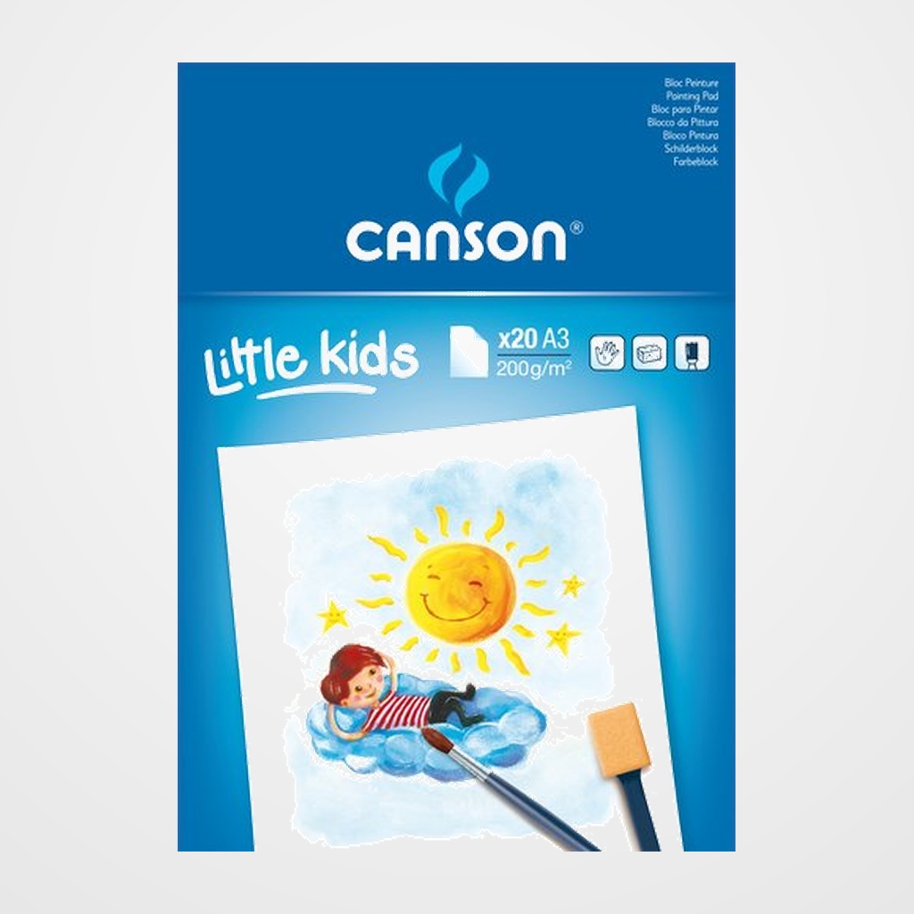 BLOC DE PINTURA GUARRO-CANSON KIDS A3 20h 200g