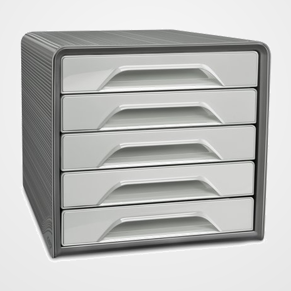 MODULO CEP 7-111 ESTANDAR 5 CAJONES COLOR GRIS OSCURO