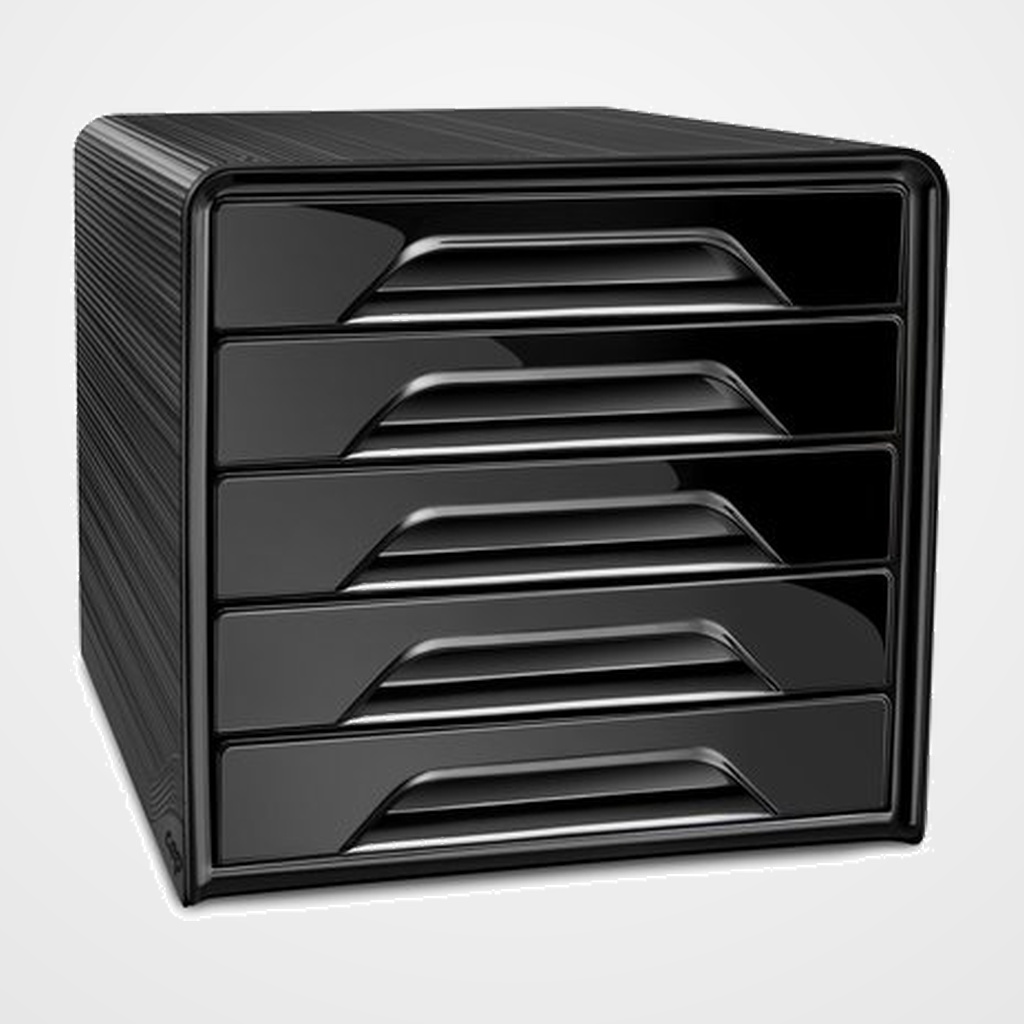 MODULO CEP 7-111 ESTANDAR 5 CAJONES COLOR NEGRO