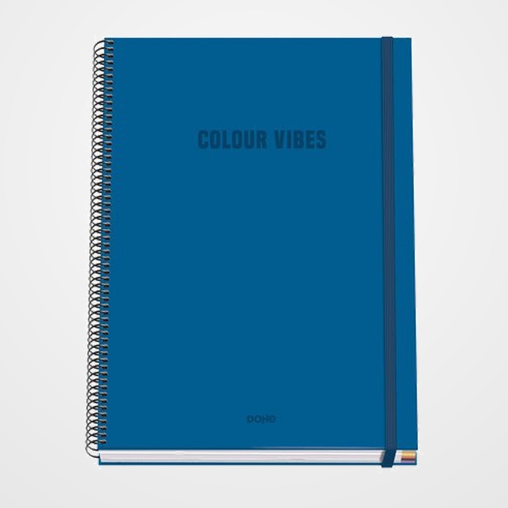 BLOC DOHE COLOUR VIBES micro.tapa EXTRA A4 100h 90gr CUADRIC.5x5 AZUL