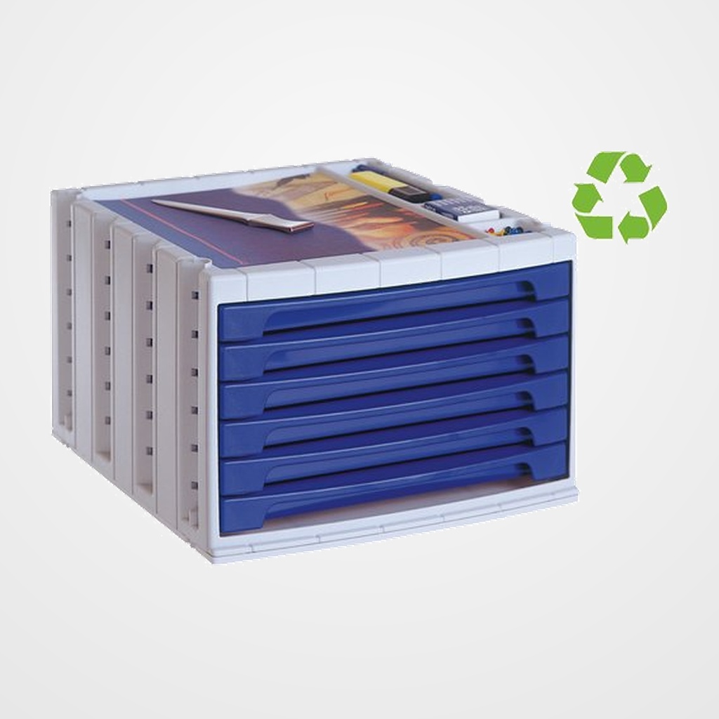 MODULO 6 CAJONES ARCHIVO 2000  AZUL