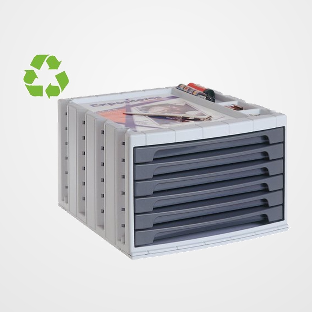 MODULO 6 CAJONES ARCHIVO 2000 GRAFITO