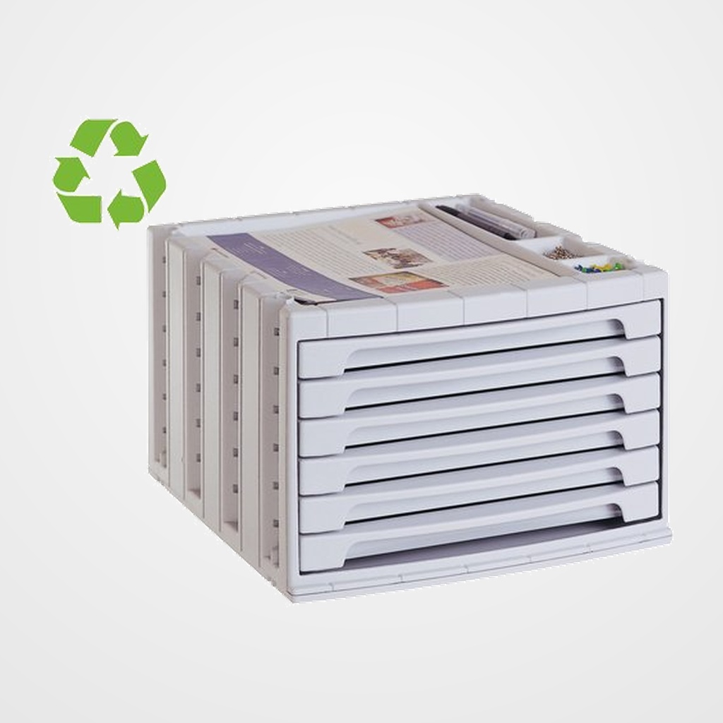 MODULO 6 CAJONES ARCHIVO 2000 GRIS