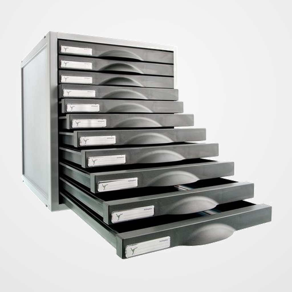 MODULO ARCHISYSTEM 11 CAJONES GRAFITO