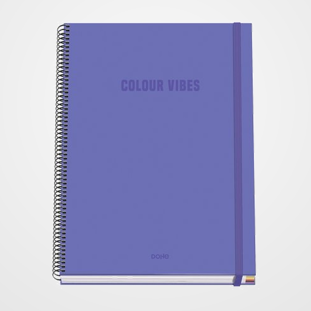 [62503586] BLOC DOHE COLOUR VIBES micro.tapa EXTRA A4 100h 90gr CUADRIC.5x5 MORADO