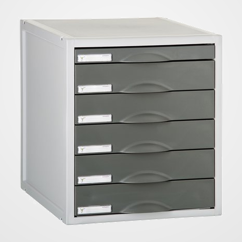 MODULO ARCHISYSTEM 6 CAJONES GRAFITO