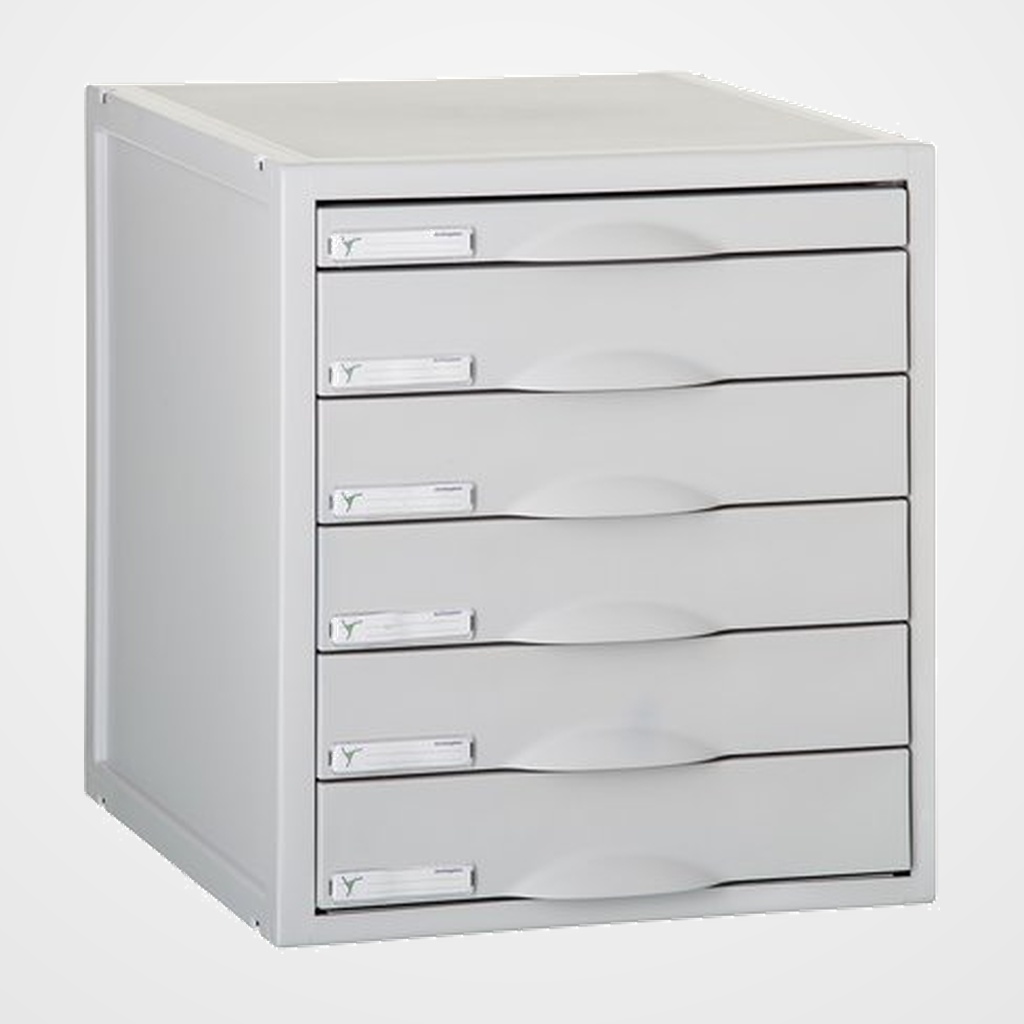 MODULO ARCHISYSTEM 6 CAJONES GRIS