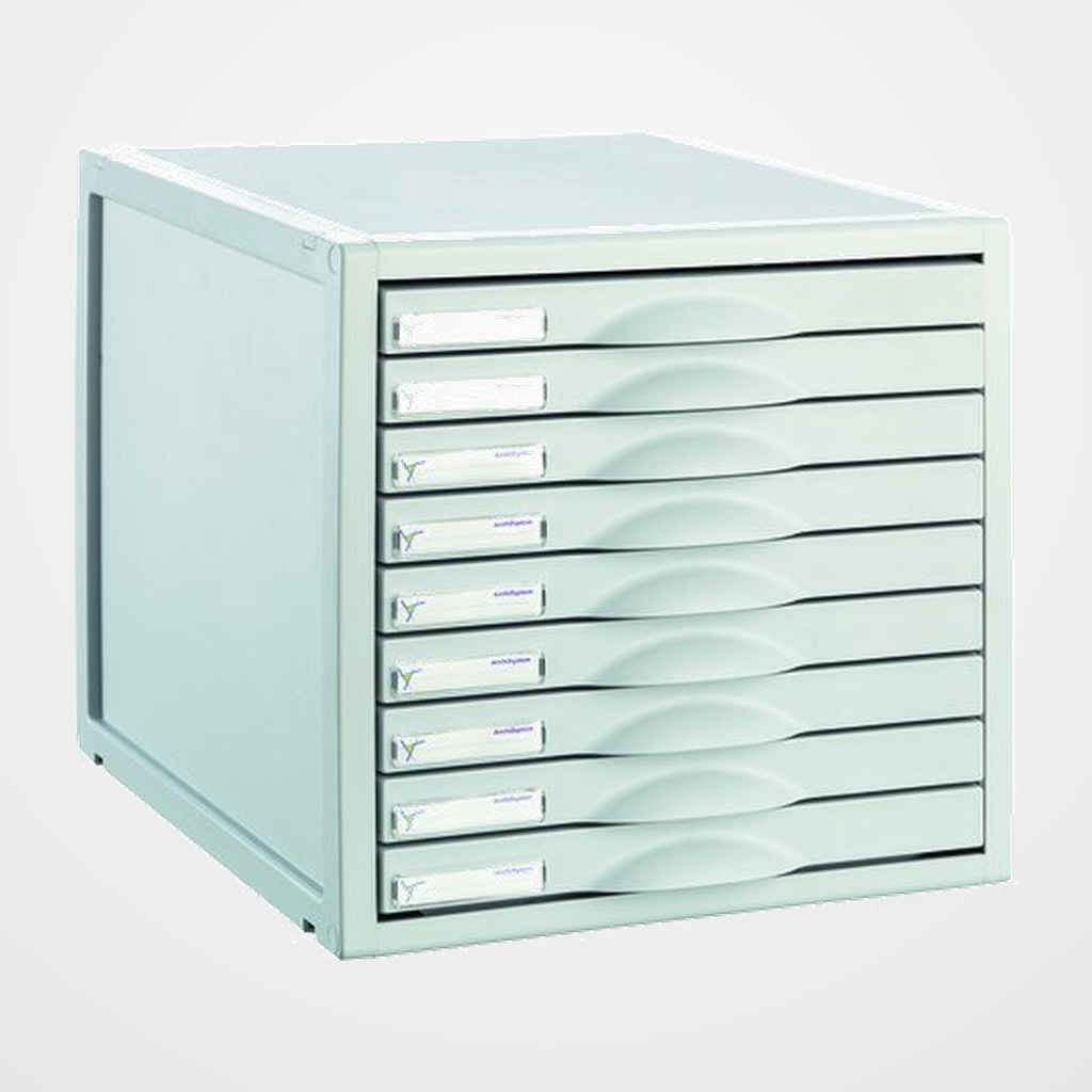 MODULO ARCHISYSTEM 9 CAJONES GRIS