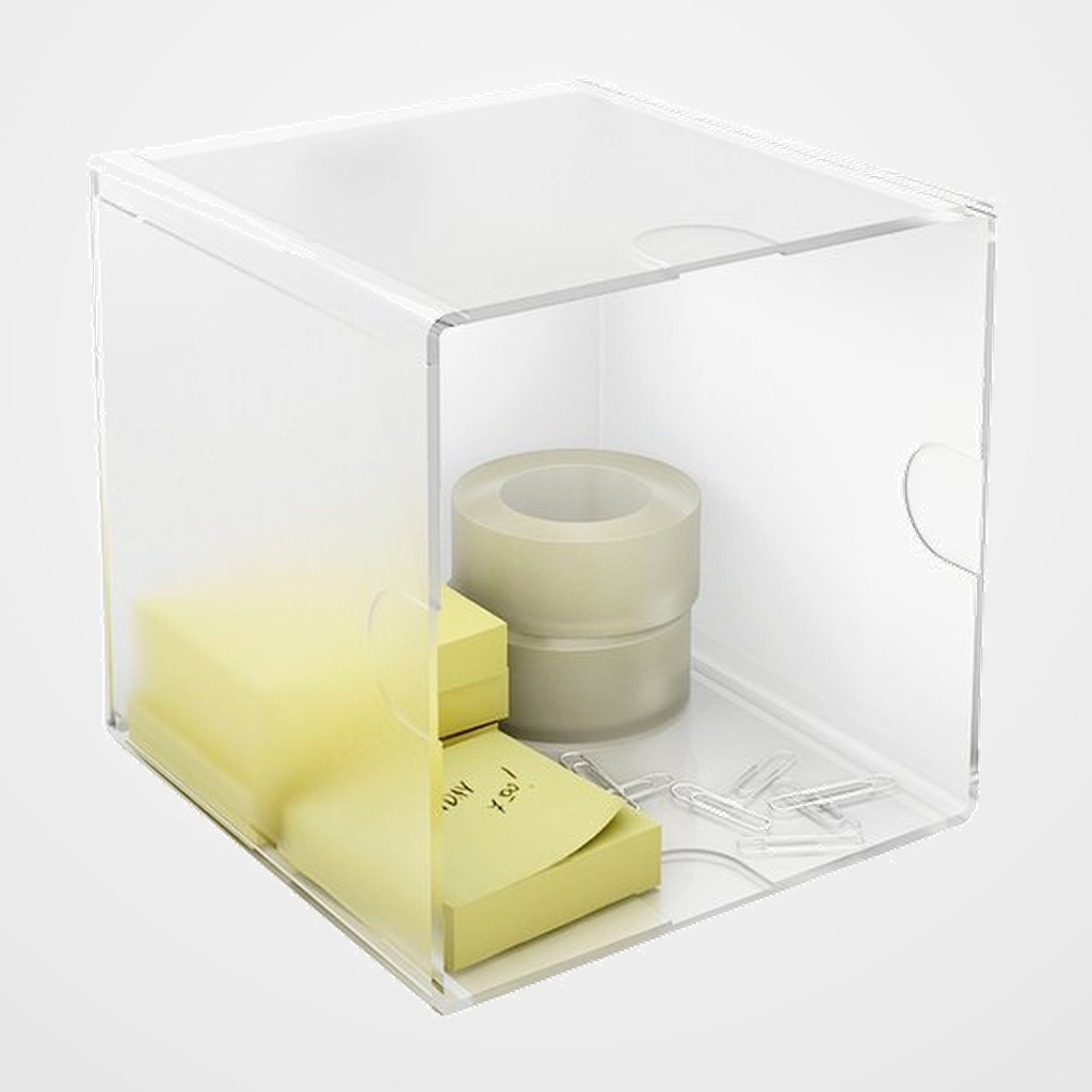 BANDEJA ORGANIZADOR ARCHICUBO 6701 (cubo hueco) CRISTAL