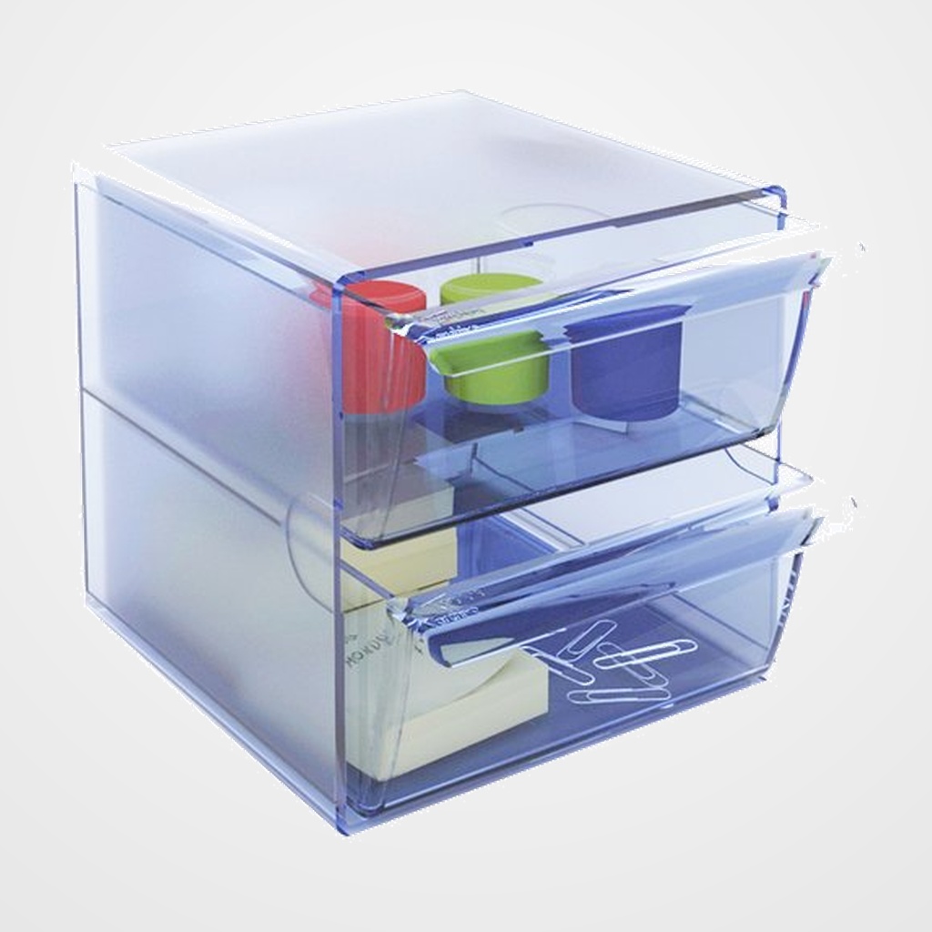 BANDEJA ORGANIZADOR ARCHICUBO 6702 (cubo 2 cajones grandes) AZUL