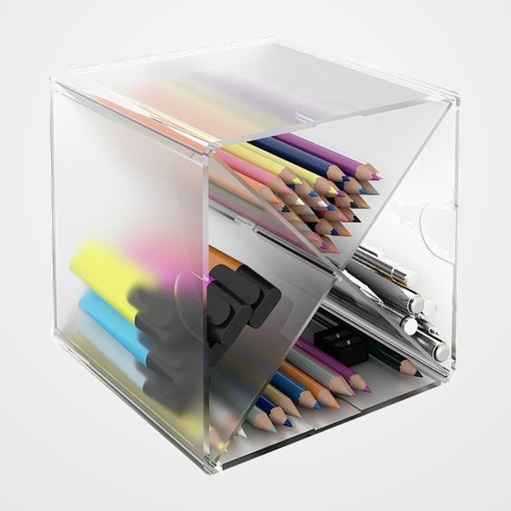 BANDEJA ORGANIZADOR ARCHICUBO 6703 (cubo aspa) CRISTAL