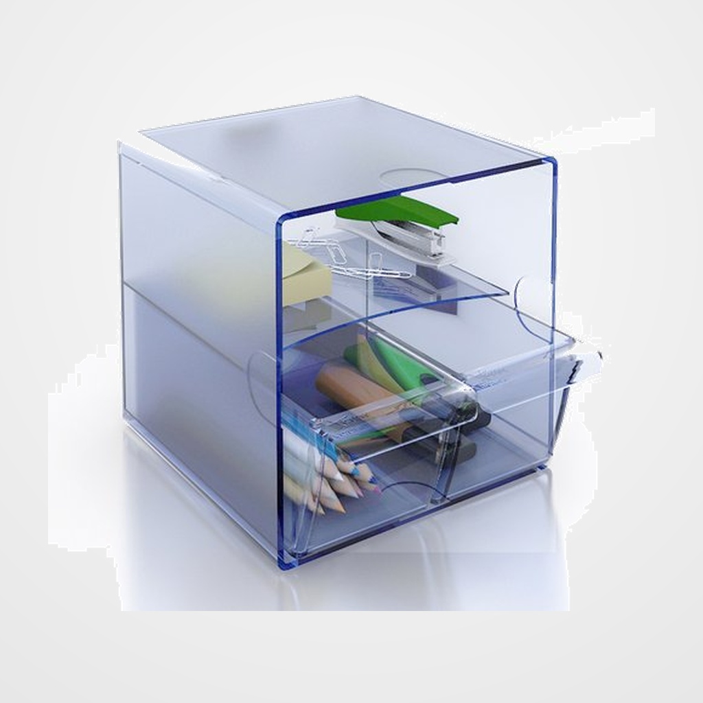 BANDEJA ORGANIZADOR ARCHICUBO 6706 (cubo 2 cajones pequeños) AZUL