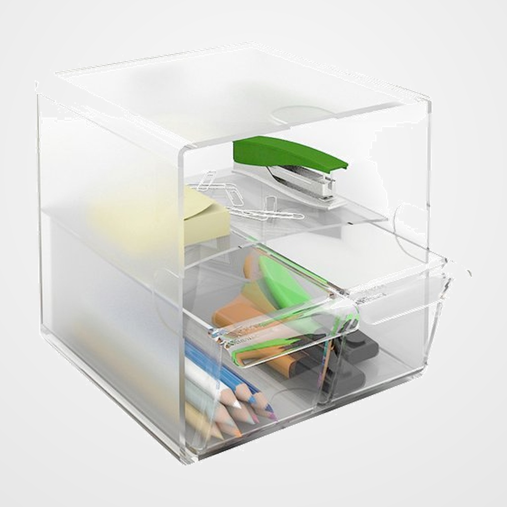 [14501277] BANDEJA ORGANIZADOR ARCHICUBO 6706 (cubo 2 cajones pequeños) CRISTAL