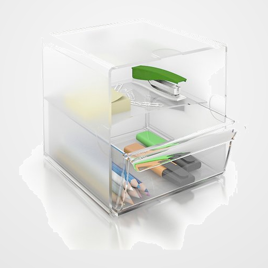 BANDEJA ORGANIZADOR ARCHICUBO 6707 (cubo 1 cajón grande) CRISTAL