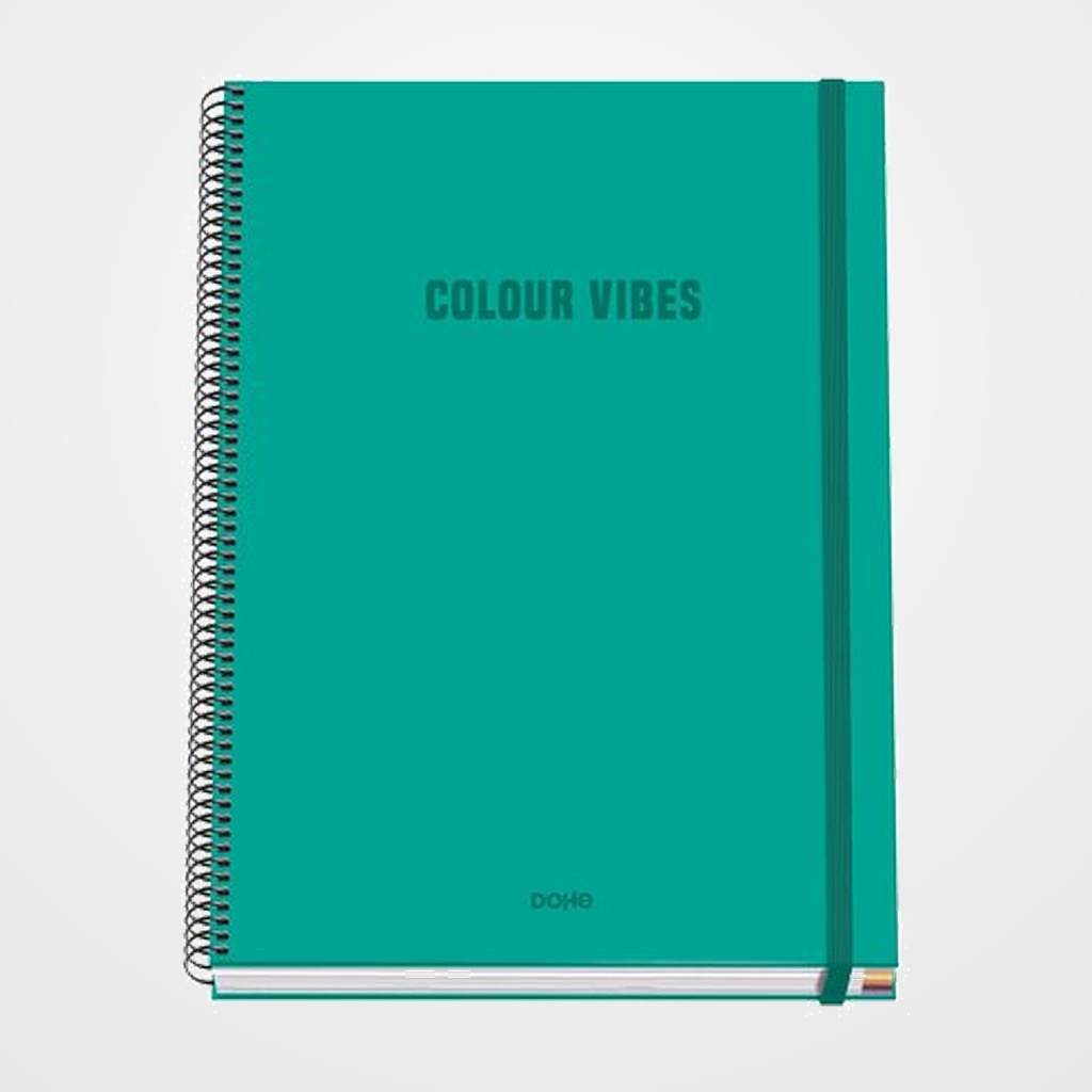 BLOC DOHE COLOUR VIBES micro.tapa EXTRA A4 100h 90gr CUADRIC.5x5 VERDE