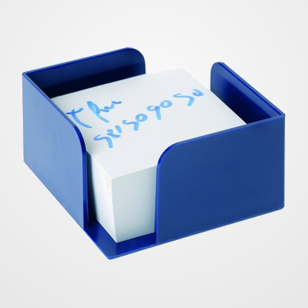 PORTA NOTAS A.2000 105x105x55 mm AZUL (No incluye taco)