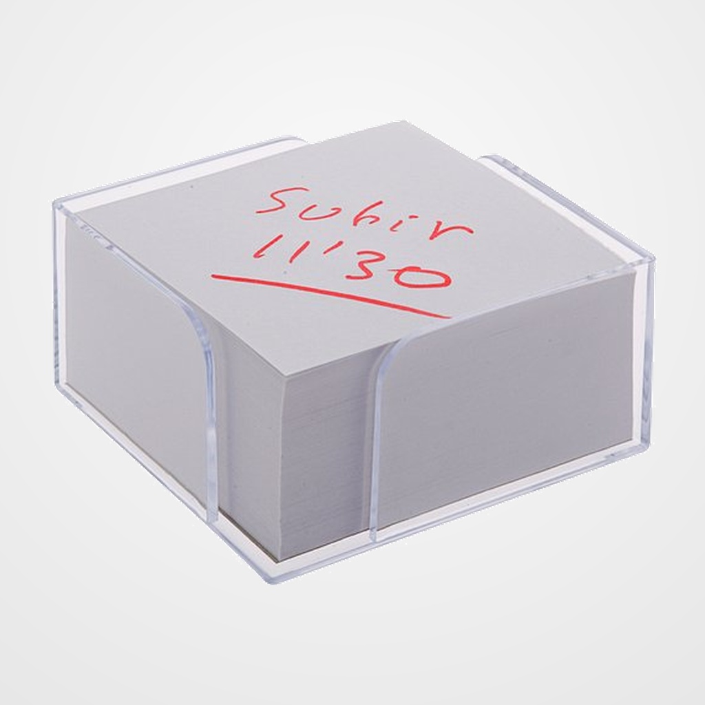 PORTA NOTAS A.2000 105x105x55 mm CRISTAL (No incluye taco)