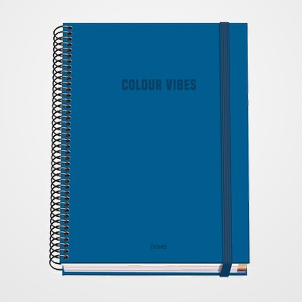 BLOC DOHE COLOUR VIBES micro.tapa EXTRA A5 100h 90gr CUADRIC.5x5 AZUL