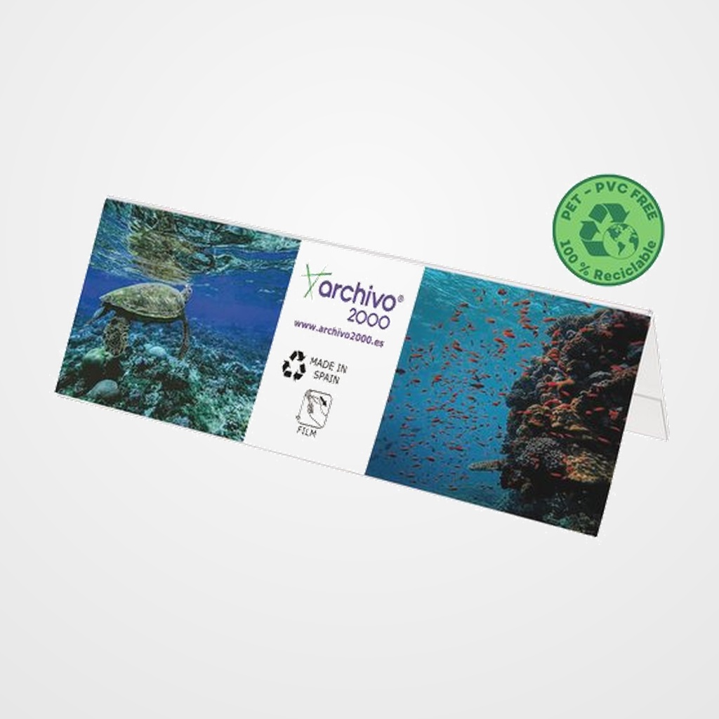 PORTA-NOMBRES SOBREMESA A.2000 A4 PVC TRANSPARENTE