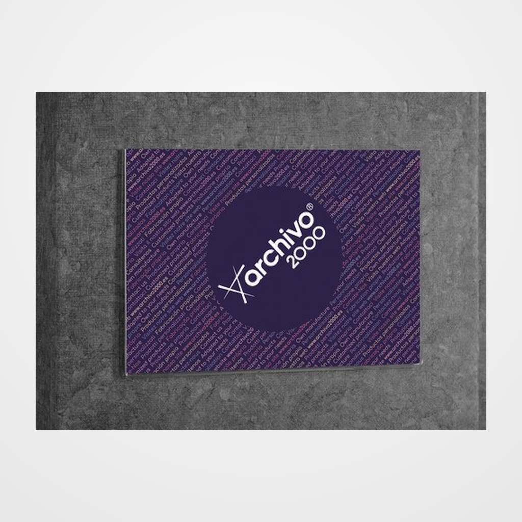 EXPOSITOR MULTIUSOS MURAL A.2000 ADHESIVO A4 HORIZONTAL PREMIUM CRISTAL