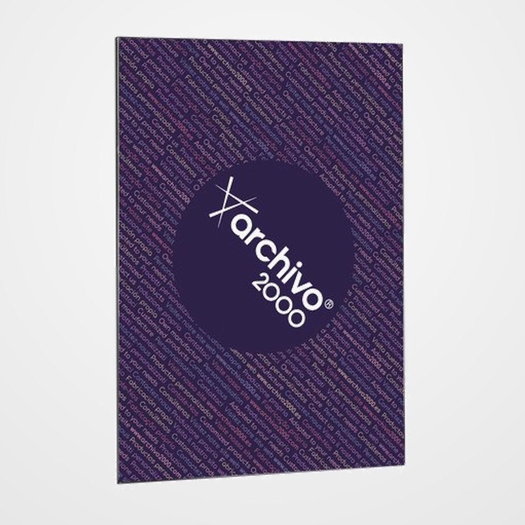 EXPOSITOR MULTIUSOS MURAL A.2000 GREEN DISPLAY ADHESIVO A5 VERTICAL PREMIUM CRISTAL