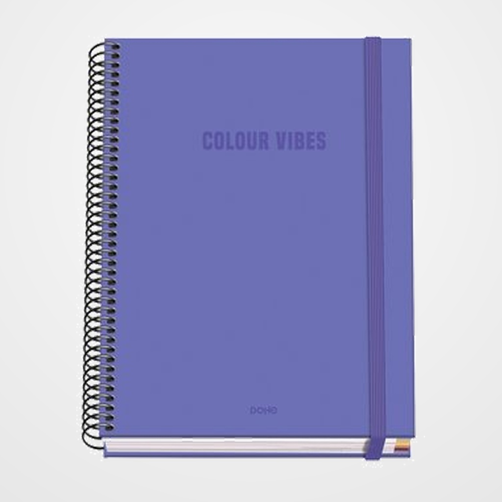 BLOC DOHE COLOUR VIBES micro.tapa EXTRA A5 100h 90gr CUADRIC.5x5 MORADO