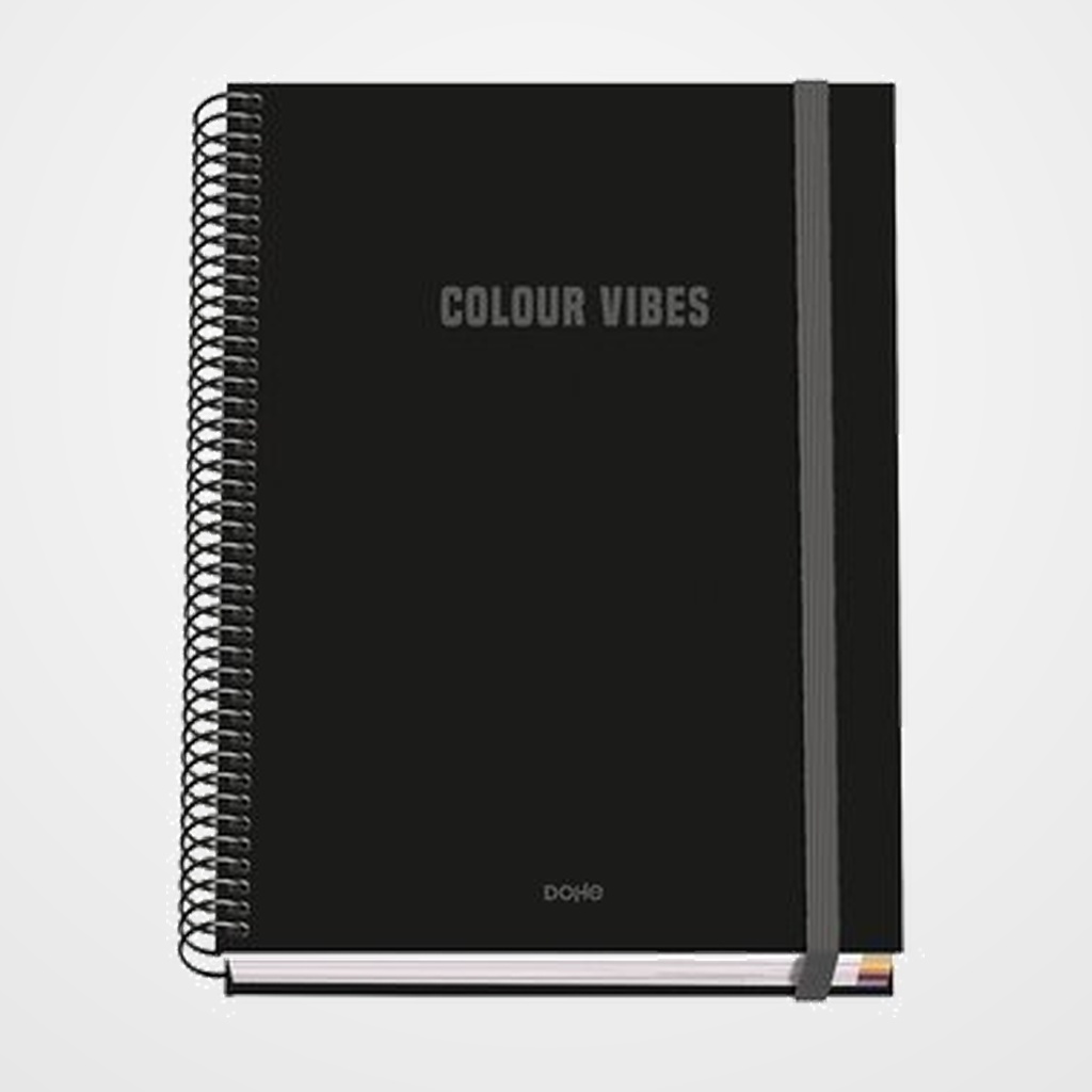 BLOC DOHE COLOUR VIBES micro.tapa EXTRA A5 100h 90gr CUADRIC.5x5 NEGRO