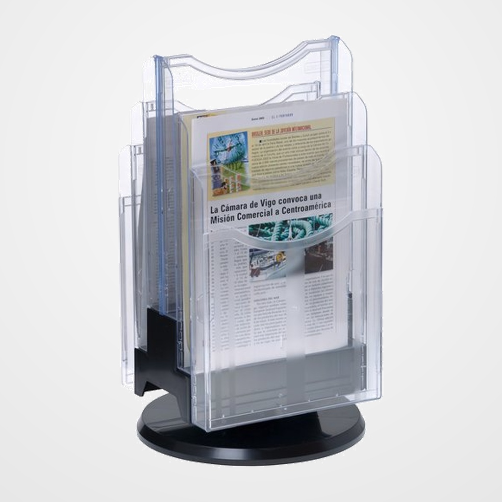 SOPORTE VERTICAL GIRATORIO DE 6 BANDEJAS ARCHIPLAY CRISTAL