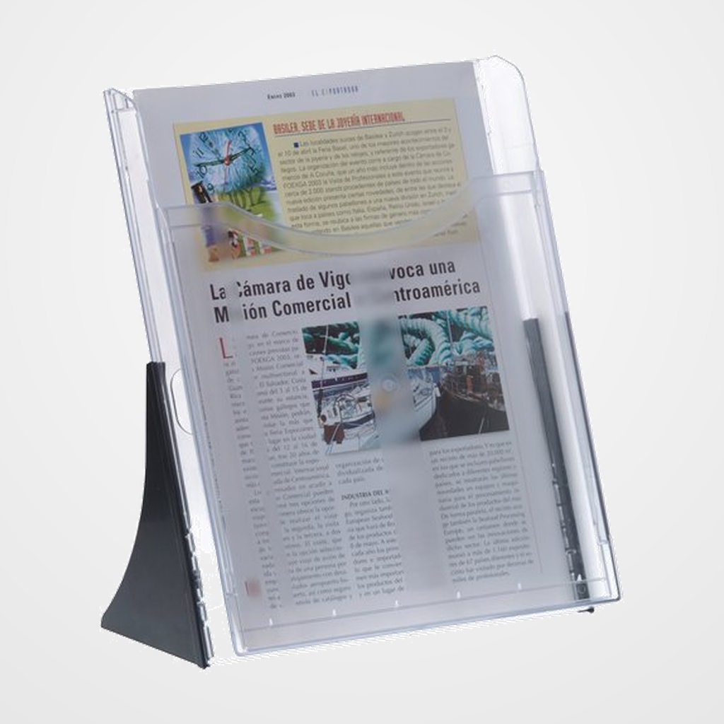 SOPORTE VERTICAL 1 BANDEJA A4 ARCHIPLAY CRISTAL TRANSPARENTE