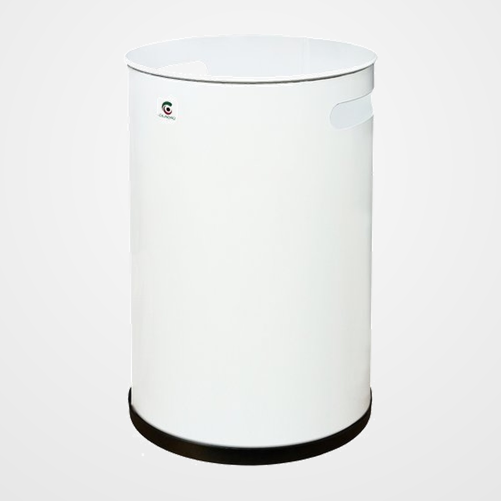 PAPELERA METALICA CILINDRO P-21 (25 Ø x 37cm) 18 LITROS BLANCO