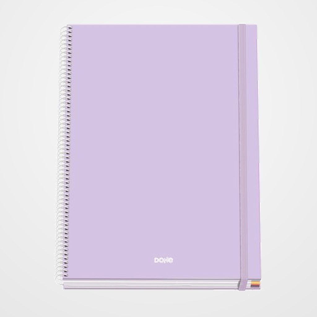 [62503544] BLOC DOHE SERENITY micro.tapa EXTRA A4 100h 90gr CUADRIC.5x5 MORADO