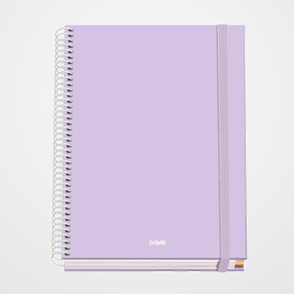 BLOC DOHE SERENITY micro.tapa EXTRA A5 100h 90gr CUADRIC.5x5 MORADO