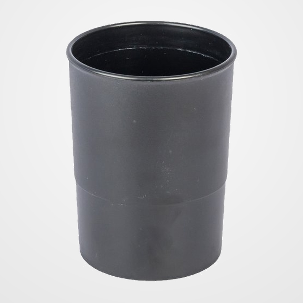 PORTA LAPICES PLASTICO REDONDO NEGRO