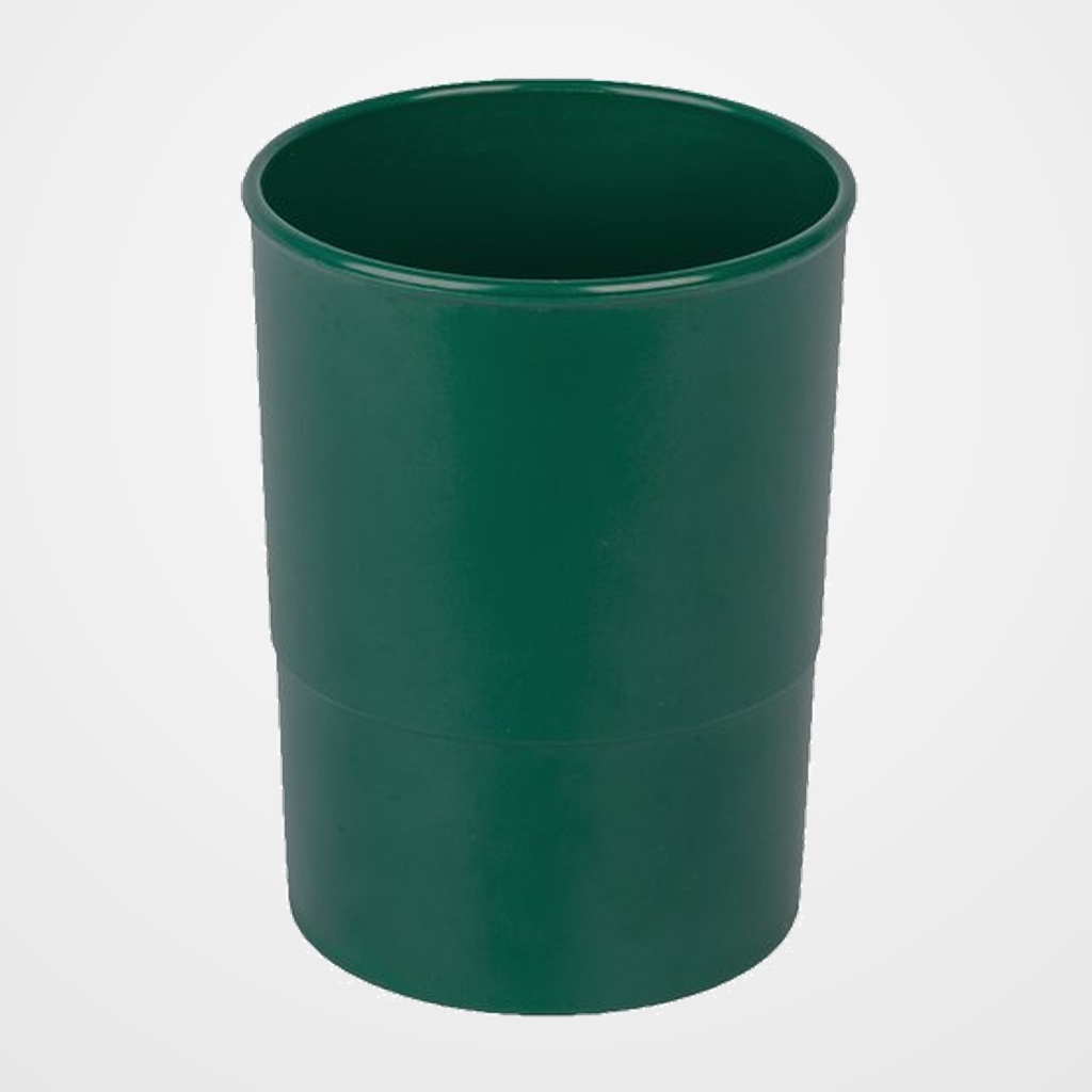 PORTA LAPICES PLASTICO REDONDO VERDE