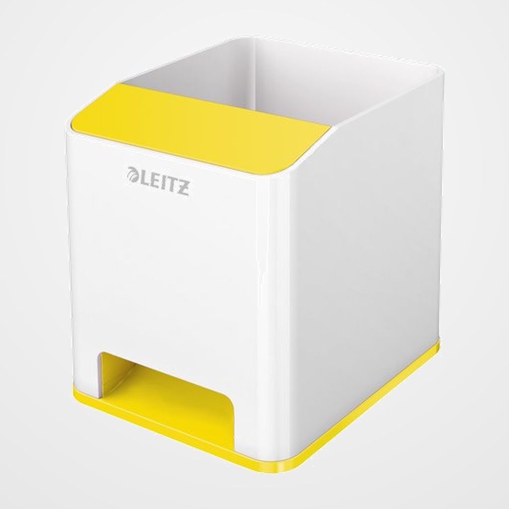 CUBILETE LEITZ WOW DUAL AMARILLO/BLANCO