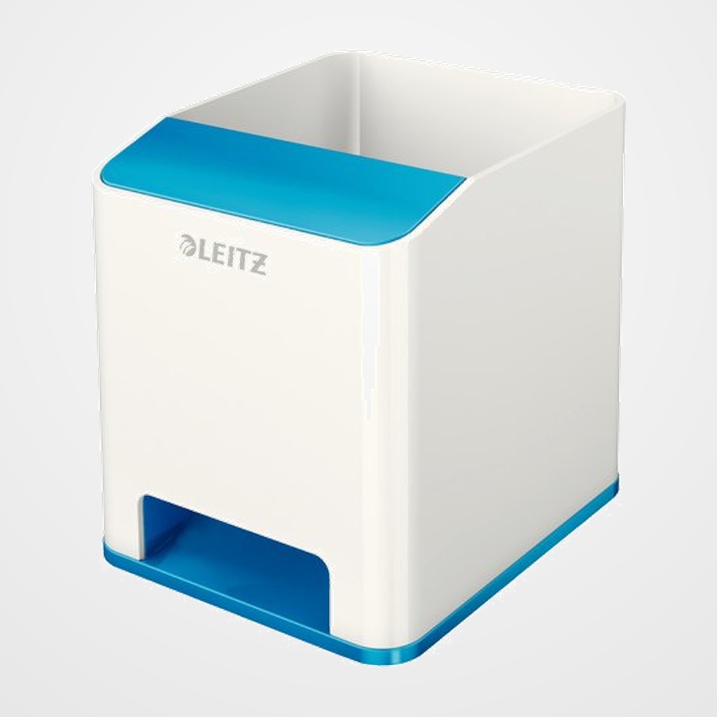 CUBILETE LEITZ WOW DUAL AZUL METALIZADO/BLANCO