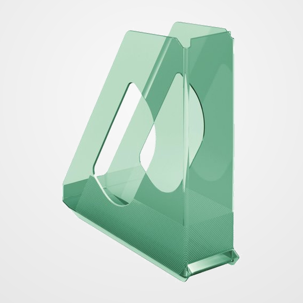 [22601078] REVISTERO PLASTICO ESSELTE COLOUR BREEZE TRANSPARENTE VERDE