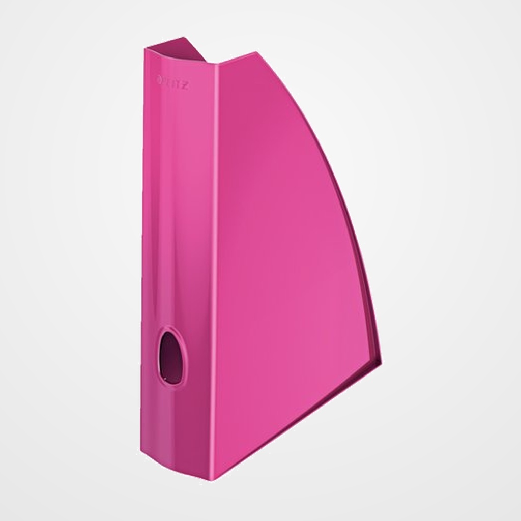REVISTERO PLASTICO LEITZ WOW A4 60mm  FUCSIA METALIZADO