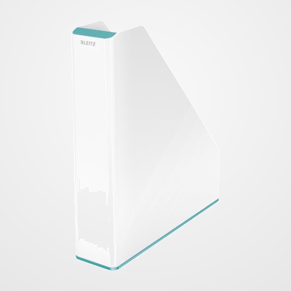REVISTERO PLASTICO LEITZ WOW DUAL TURQUESA/BLANCO