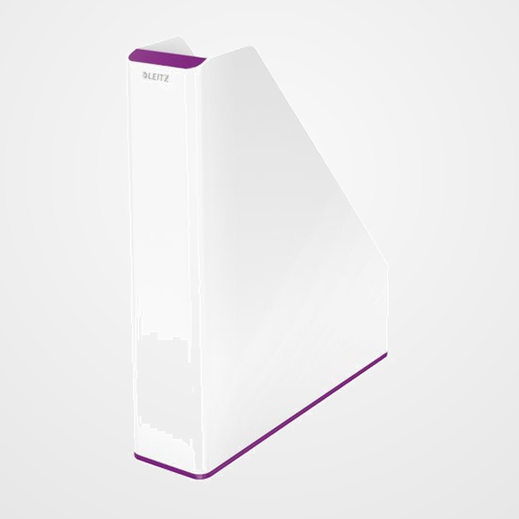 [22601086] REVISTERO PLASTICO LEITZ WOW DUAL VIOLETA/BLANCO